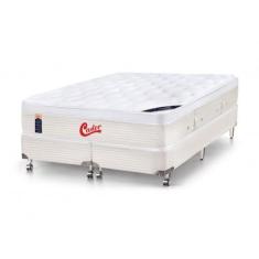 Imagem de Cama Box + Colchão Castor Queen Size Vitagel Euro One Face 158x198x72c