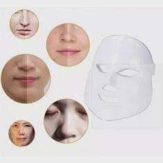 Imagem de Mascara Led 7 cores Facial Tratamento Pele Fototerapia Cores