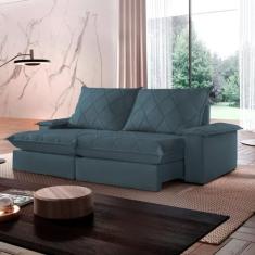 Imagem de Sofá Retrátil e Reclinável com Catraca Blindada 280cm Merlot - Montano