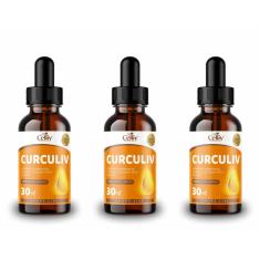 Imagem de Kit Com 3 - Curcumina Curculiv Com Colágeno Tipo Ii 30Ml