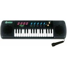 Imagem de Teclado Infantil Piano Musical Karaoke Microfone Crianças - Makeda