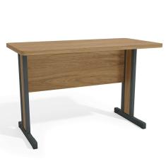 Imagem de Mesa de Escritório Secretária Versátil Marrom 123 cm