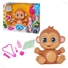 Imagem de Boneco Macaco Baby Mama E Chora Sai Lágrimas + Mamadeira