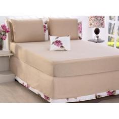 Imagem de Jogo De Lençol Queen Size 05 Peças Avelã - Deccoralle