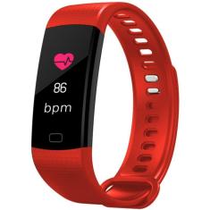 Imagem de Relogio Smartwatch Band 4 - Ios-android Modo Esporte - à Prova D água - Vermelho - Tgsmartband4red