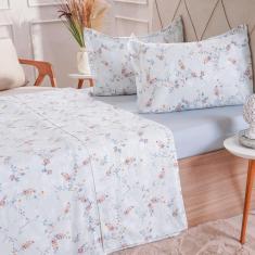 Imagem de Jogo de Cama Queen 200 Fios Estampado 4 Pçs 160x200x35