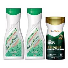 Imagem de Kit  Massagem para Combater a Dor: 2 Gel de Arnica Natu Life + Gel Mas