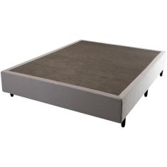 Imagem de Base Box para Colchão de Casal Hellen Universal 38x138x188cm - Cinza/Preto