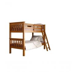 Imagem de Beliche De Madeira Escada Até O Chão Mel Acetinado Piratini