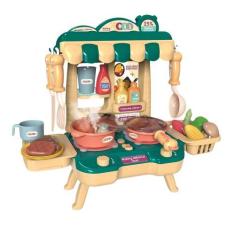 Imagem de Brinquedo Infantil Mini Cozinha 34 Peças Verde Casa Encantada Zippy To