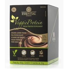 Imagem de Veggie Protein Display Sachês  Essential - Essential Nutrition, Cacau 