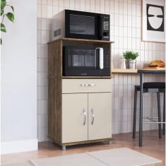 Imagem de Balcão De Cozinha Para Forno 2 Portas 1 Gaveta Laura - Irm