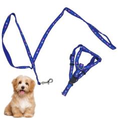 Imagem de Coelira Guia Peitoral H Ajustavel Cachorro Cao Pet Passeio Viagem Adestramento Treinamento Antipuxao