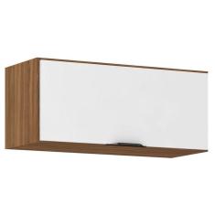 Imagem de Armário Aéreo Para Cozinha Firenze 1 Porta Amêndola Branco - Demóbile