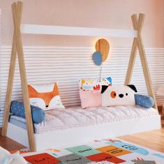Imagem de Cama Infantil Cabana Itapuã/branco - Completa Móveis