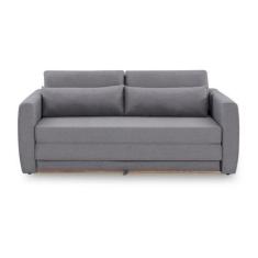 Imagem de Sofá-Cama Aurora Premium Queen, Medida 1,88M Linho Cinza - Herval