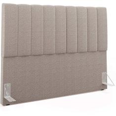 Imagem de Cabeceira Cama Box Casal Queen 160cm Dália W01 Bouclê Bege