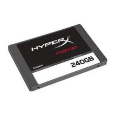 HD Interno HyperX Fury 3D 240GB SATA III SSD para Laptops & Desktops KC-S44240-6F