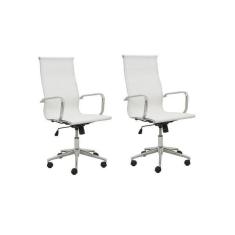 Imagem de Kit 2 Cadeiras De Escrit rio Presidente Girat ria Office Sevi
