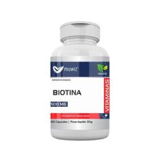 Imagem de Suplemente Biotina 500 Mg 60 Cápsulas Muwiz