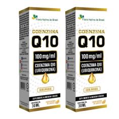 Imagem de Kit 2X Coenzima Q10 Sublingual Em Gotas 30Ml -  Flora Nativa Sabor:laranja