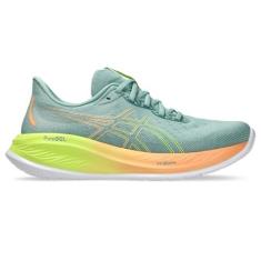 Imagem de ASICS Tênis de corrida masculino Gel-Cumulus 26 Paris, Celadon claro/amarelo seguro, 39