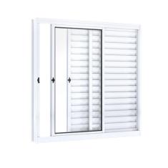 Imagem de Janela de Correr Aço Veneziana 3 Folhas Riobras  100cmx120cm Branco