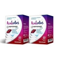 Imagem de Kit 02 Acalentus L triptofano 250mg 60 Capsulas Maxinutri