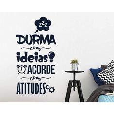 Imagem de Adesivo de parede frase Durma com idéias tam 50cmx90cm