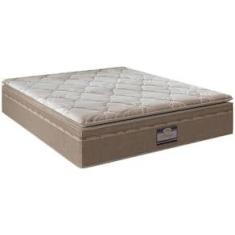 Imagem de Colchão King Size Portobel Potenza Platinun com Molas LFK e Revestimento em Tecido Malha 34x193x203cm - Bege Claro