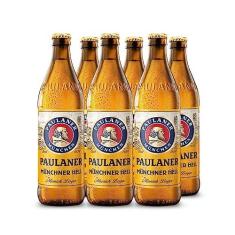 Imagem de Cerveja Paulaner Munchner Hell Alemã Garrafa 500ml (6 Un)