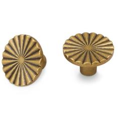 Imagem de BUKOBYHE Pacote com 10 puxadores de armário de cozinha de latão antigo puxadores de gaveta vintage ferragens de cozinha