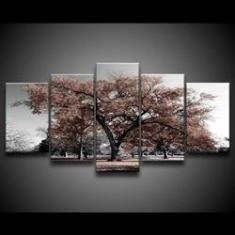 Imagem de Quadro Decorativo 129x63 Sala Quarto Árvore Marrom 1