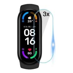 Imagem de Película Para Xiaomi Mi Band 6 Proteção Anti Riscos Kit com 3