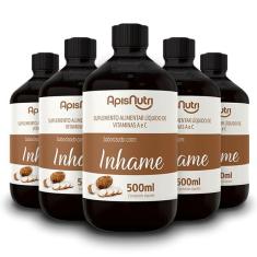 Imagem de Kit 5 Elixir de Inhame Vitamínico 500ml Apisnutri