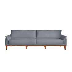 Imagem de Sofá 4 Lugares Cinder Suede Cinza 270 cm