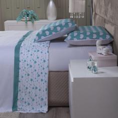 Imagem de Jogo de Cama Vênus Branco Casal Padrão 04 Peças - Micropercal 180 Fios