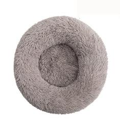 Imagem de Cama de cachorro calmante para cães pequenos – Cama de cachorro pequena lavável com donut, cama de gato de pelúcia macia redonda anti-ansiedade, serve para toPets, diâmetro: 39 cm
