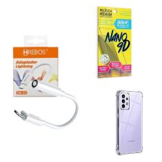 Imagem de Capinha Samsung A52S5G + Adaptador P2 P Tipo C + Película 9D