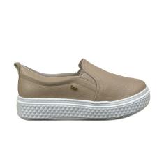 Imagem de Tenis Feminino Solado Alto Slip On Via Marte 15007 CREME 39-Feminino