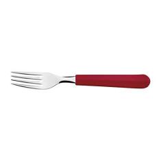 Imagem de GARFO DE MESA TRAMONTINA TULUM COM LÂMINA EM AÇO INOX E CABO DE POLIPROPILENO VERMELHO 23272477
