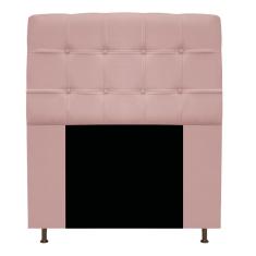 Imagem de Cabeceira Estofada Mel 100 Cm Solteiro Com Botonê Suede Rosê - Adj Decor