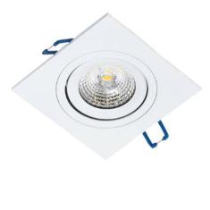Imagem de Spot Led 5W Direcionavel Embutir Quadrado Luz Quente