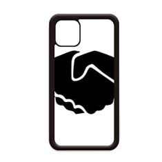 Imagem de Capa Shake Hands Gesture Outline Pattern para iPhone 11 Pro Max para Apple Mobile Case Shell