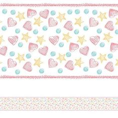 Imagem de Faixa Adesiva Infantil Coração 3mx15cm