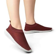 Imagem de Tênis Meia Feminino Confortável Sem Cadarço Slip On Elástico