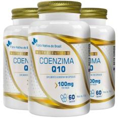 Imagem de Kit 3X Coenzima Q10 100Mg 60 Cápsulas - Flora Nativa