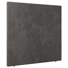 Imagem de Cabeceira Cama Box Casal King Size Luana 193cm Veludo Cinza