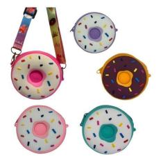 Imagem de Bolsa Infantil Rosquinha Donuts Silicone Feminina Redonda - D Toys