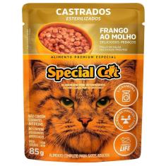 Imagem de Ração Úmida Special Cat Sachê Frango para Gatos Castrados - 85 g